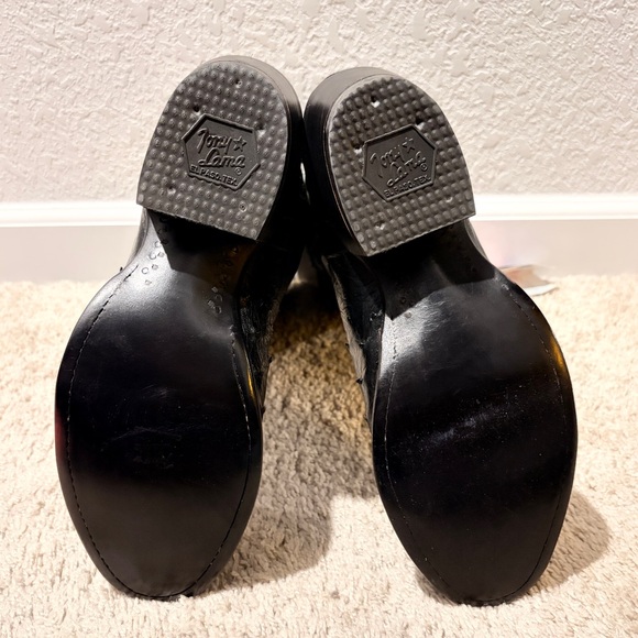 Tony Lama Black Western Boots full quill ostrich leather - Picture 3 of 5